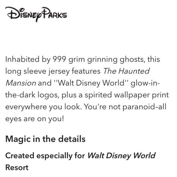 The Haunted Mansion Wallpaper Spirit Jersey - Picture 7 of 14